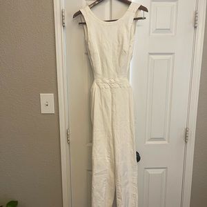 Urban outfitters white jumpsuit